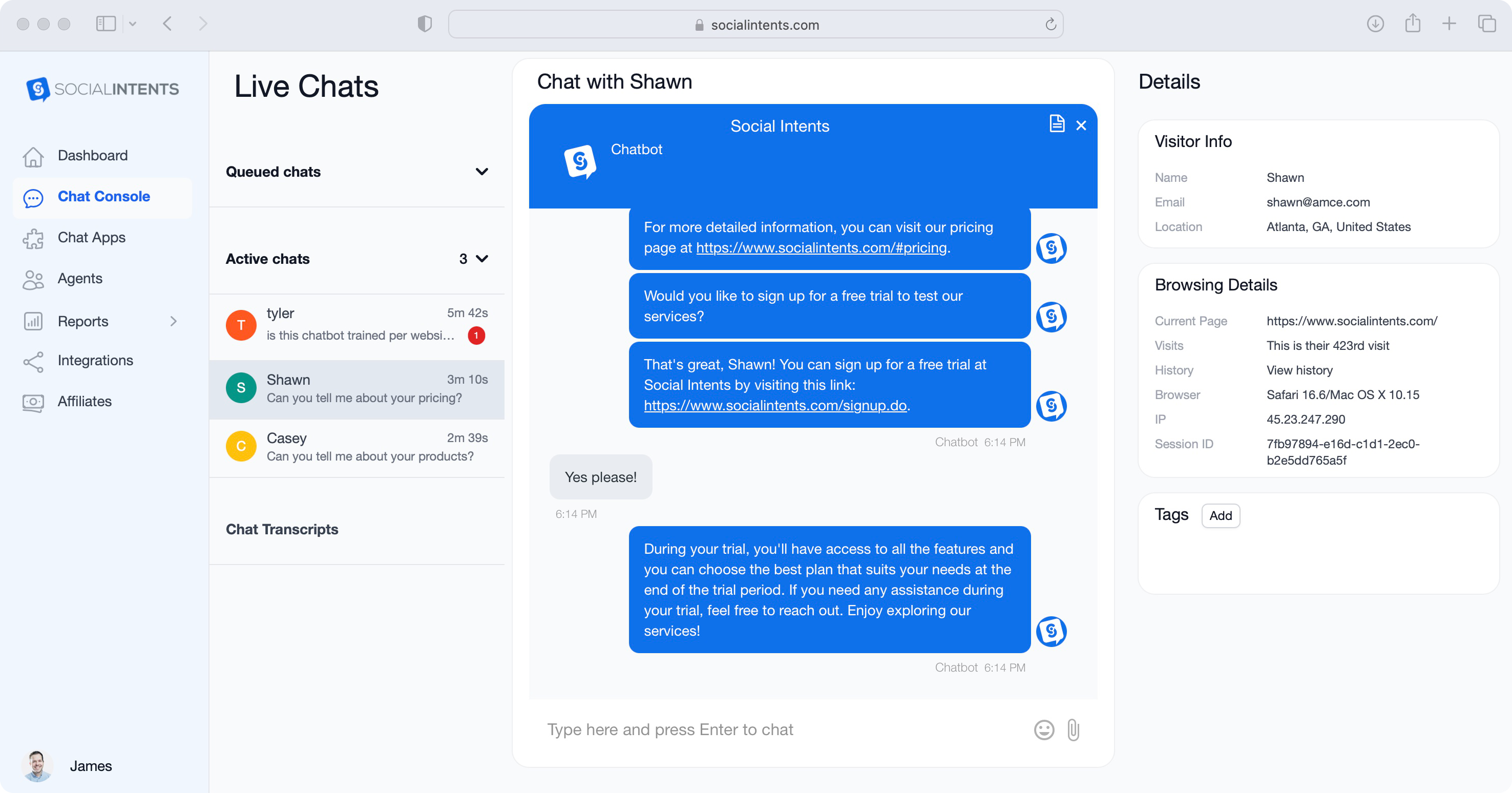 Chatbot Agency Example