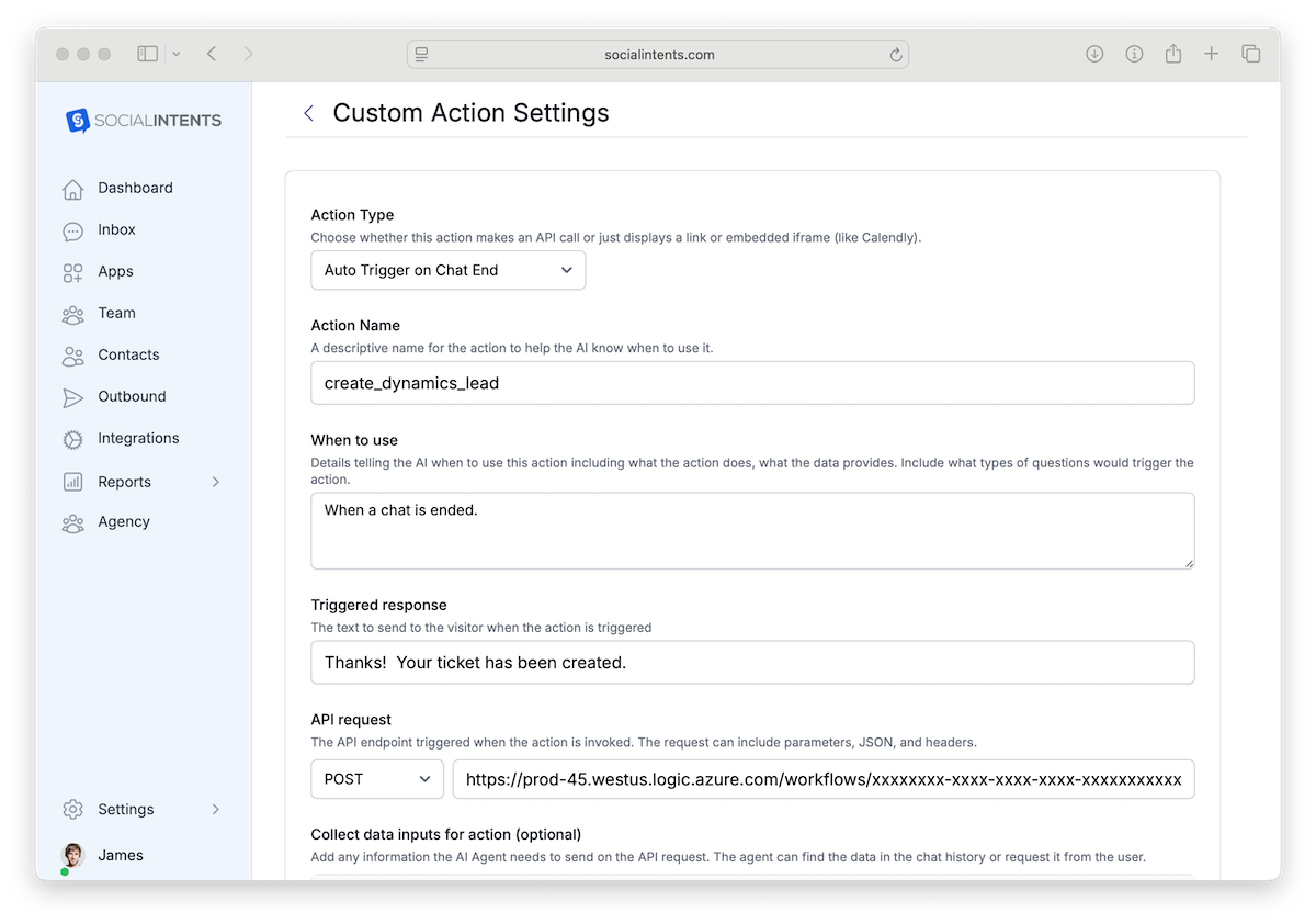 Dynamics 365 lead created from chatbot conversation